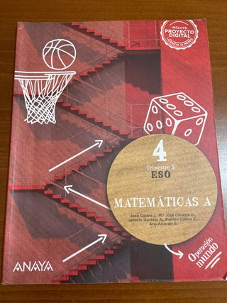 Matemáticas A. 4o de ESO