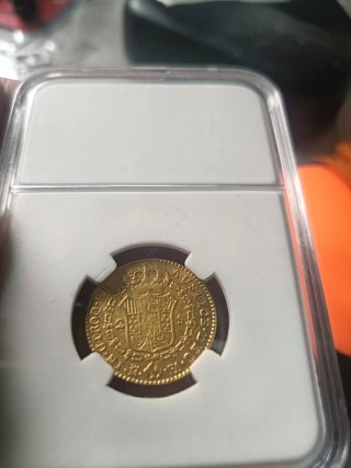 Moneda Carlos IV 1807 2 Escudos Oro