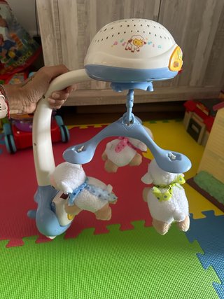 Móvil de Cuna con Peluches de Ovejas