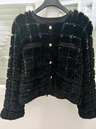 Chaqueta de Piel de Rex Tipo Chanel