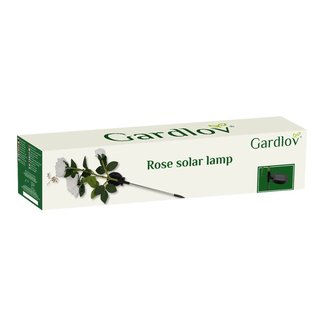 Lampada solare a forma di rosa