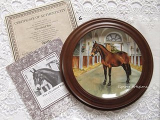 Piatto Cavallo N6. Porcellana Spode Bradex.