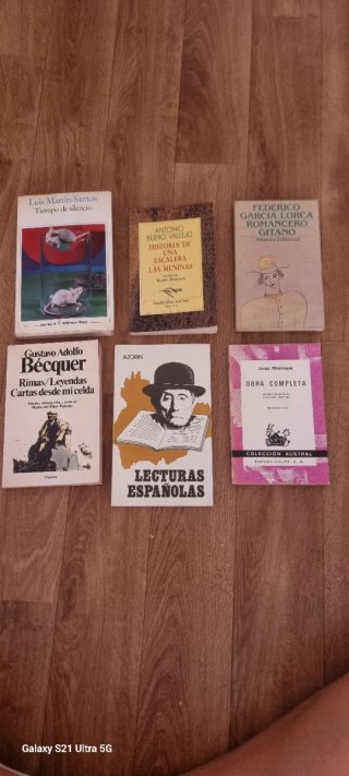 Lote 6 libros clásicos españoles | Lorca, Bécquer,