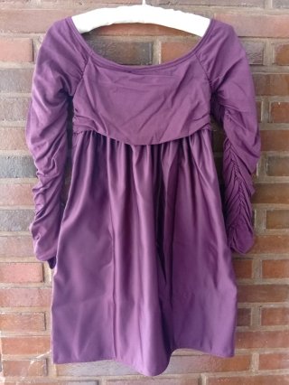 Vestido Mini Morado ZARA Talla M