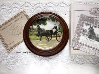 Piatto Cavallo N7. Porcellana Spode Bradex.