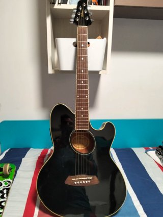 Guitarra Acústica Negra