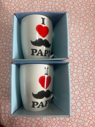 Tazas I love Papi Día del Padre (2 uds)