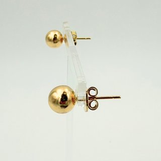 Pendientes Bola Oro 18K; 3,21g.