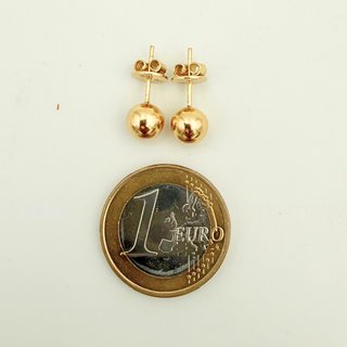 Pendientes Bola Oro 18K; 3,21g.