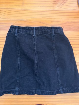 Falda vaquera negra Stradivarius