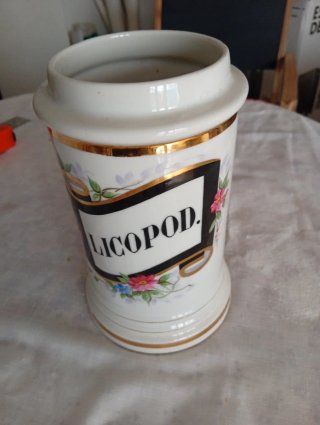 Tarro de Farmacia de Cerámica