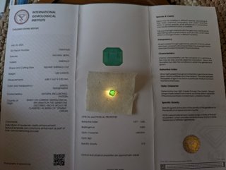 Esmeralda Natural Zambia 1,88 ct IGI