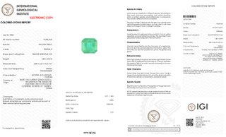 Esmeralda Natural Zambia 1,88 ct IGI