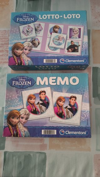 Pack 2 Juegos Frozen Clementoni: Memo + Lotto