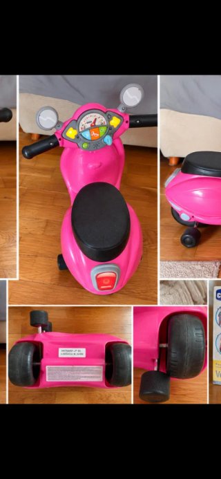 Vespa rosa de juguete para niños