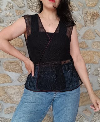Blusa transparente