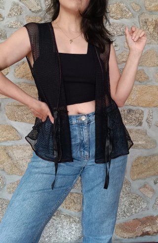 Blusa transparente