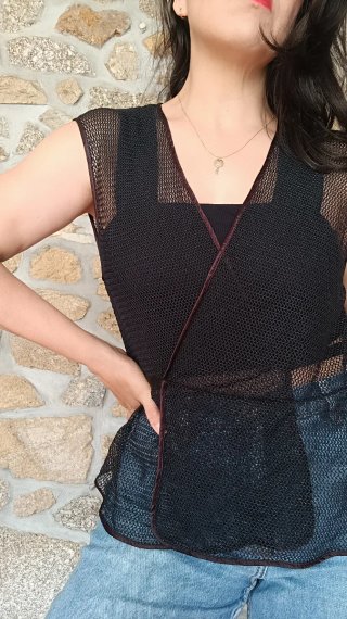 Blusa transparente