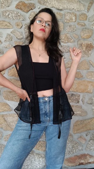 Blusa transparente