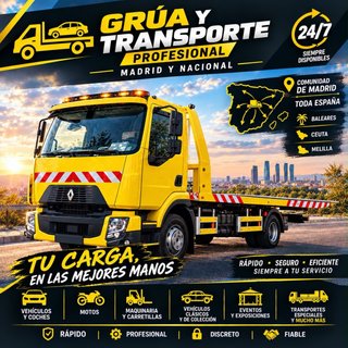 SERVICIO DE GRÚA Y TRANSPORTE | MADRID Y NACIONAL