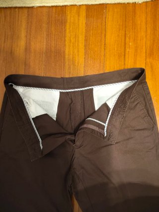 D.N.D-Pantalón Largo hombre 3XL  marrón verano