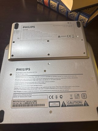 DVD Philips PET725 Portátil