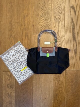 Borsa Longchamp Nera Pelle Marrone