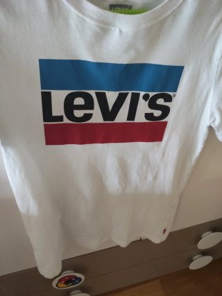 Camiseta Levis niño blanca