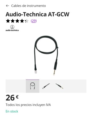Sistema Inalámbrico Guitarra Audio-Technica