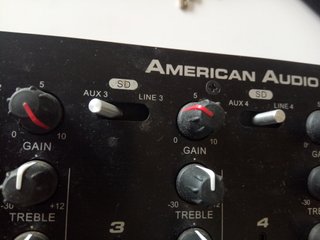 Tavola di Mixaggio DJ American Audio Mixer Q-SD