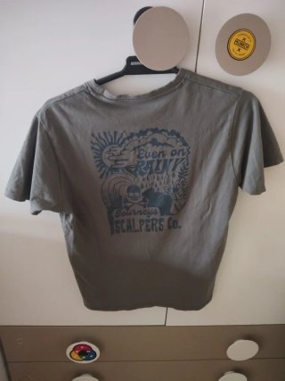 Camiseta niño Scalpers verde oscuro