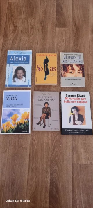 Lote 6 libros sobre emociones, vida y superación.