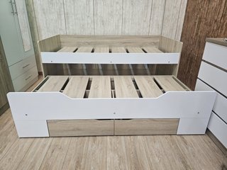 Cama nido de madera con 2 cajones