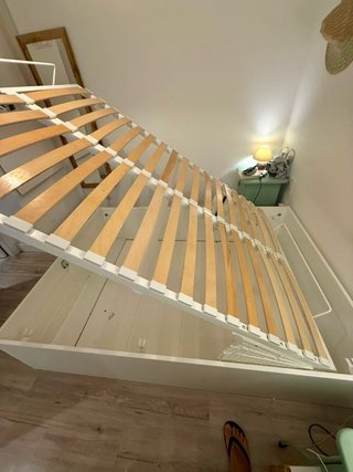 Canapé Abatible IKEA BRIMNES 140x200 Blanco
