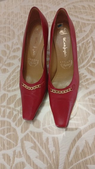 Zapatos de Tacón El Corte Inglés Rojos