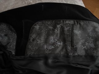 Chaqueta americana hombre terciopelo 52 negra