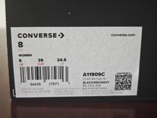 Converse All Star con Plataforma Talla 39 Nuevos
