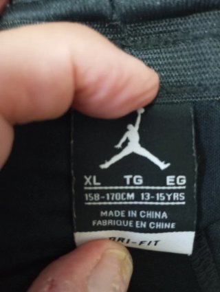 Pantaloncini Jordan Neri Taglia XL