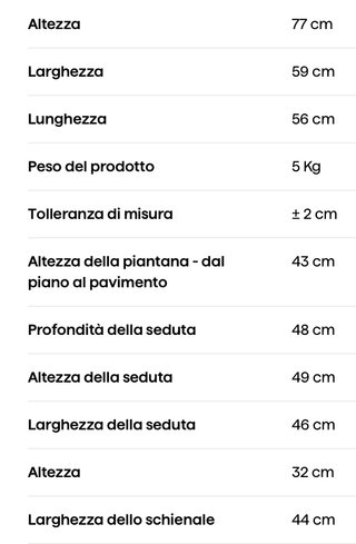Sedia da esterni Saconca kave home beige