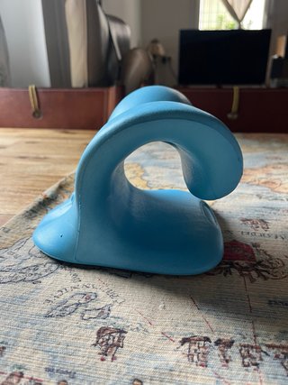 Almohada Cervical Azul para Dolor de Cuello