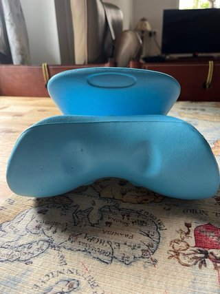 Almohada Cervical Azul para Dolor de Cuello