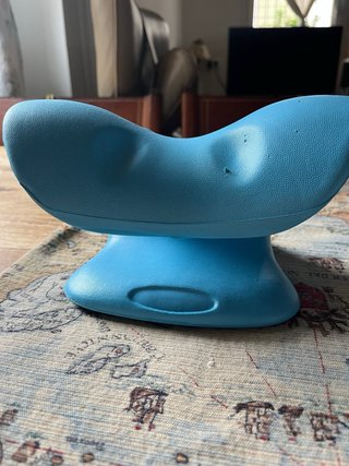 Almohada Cervical Azul para Dolor de Cuello