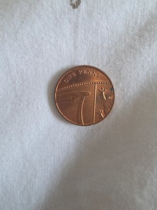 Moneda de One Penny Británica