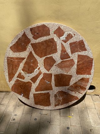 Tablero de Mesa Mosaico de Piedra y Mármol