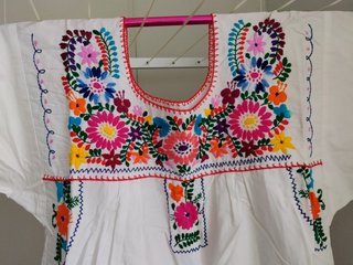 Vestido mexicana adulta Bordado