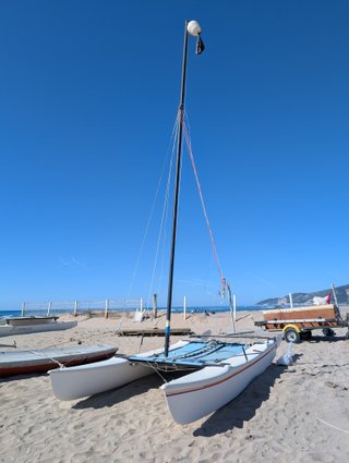 Catamarán Microcat completo + remolque