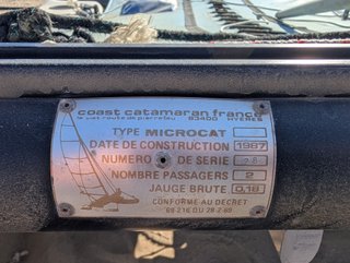 Catamarán Microcat completo + remolque