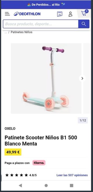 Patinete Oxelo B1 500 niños