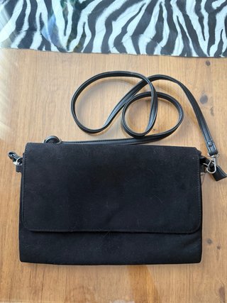 Bolso de terciopelo negro