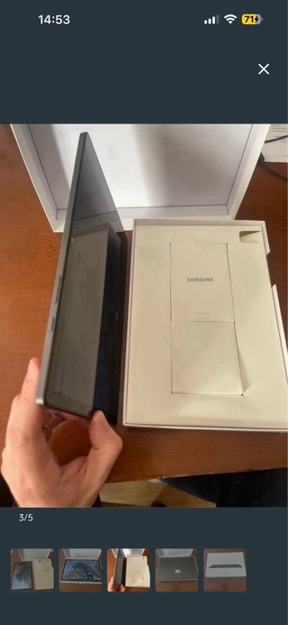 Tablet Samsung sin cargador